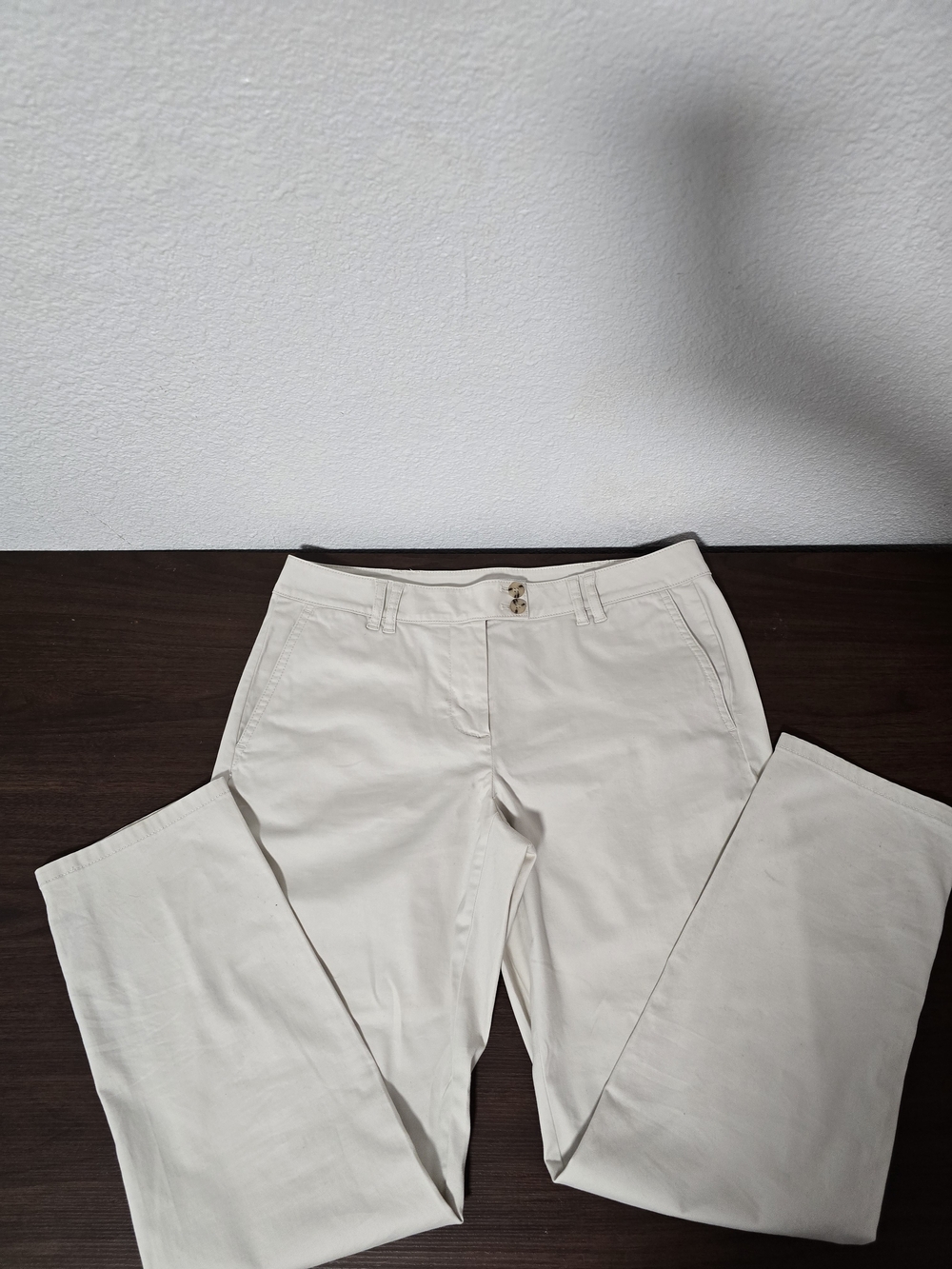 J. Jill Cream Live-In Chino Pants